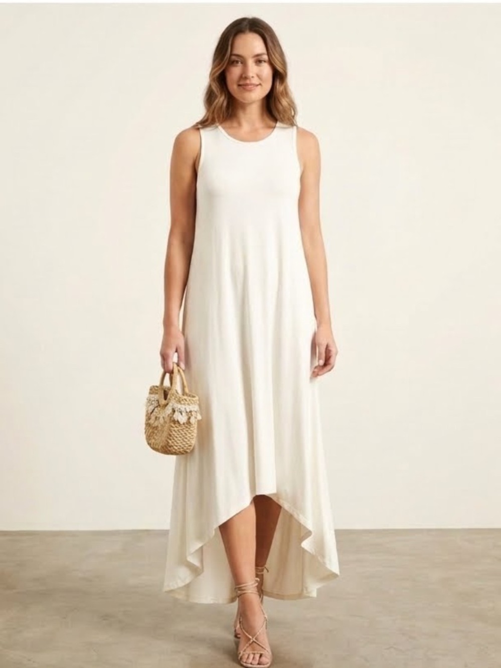 Yana K Hi/LowTank dress ankle length Onesize fits Sm-L see measurements …